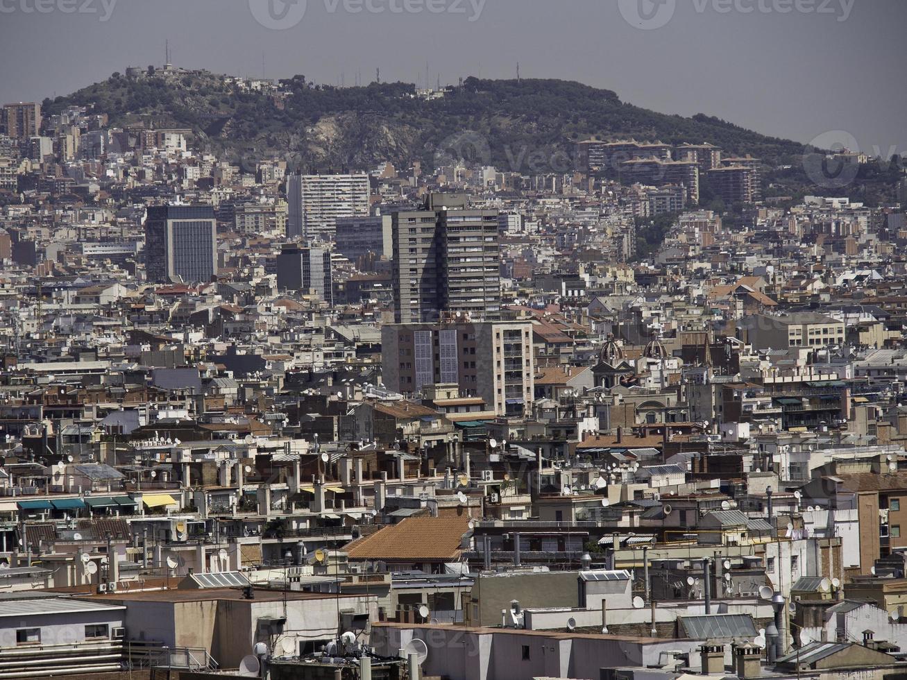 staden barcelona i spanien foto