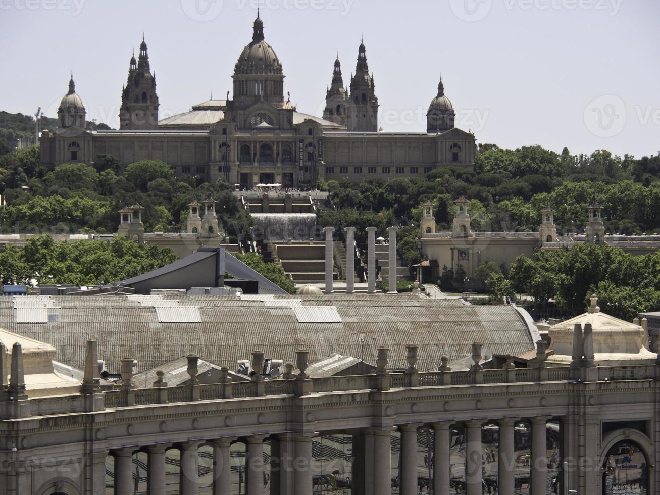 staden barcelona i spanien foto