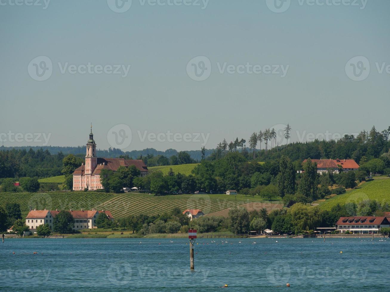 meersburg vid Bodensjön i Tyskland foto