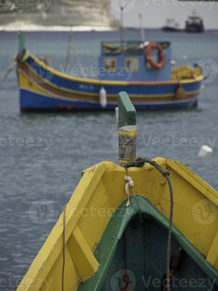 marsaxlokk hamn på malta ön foto