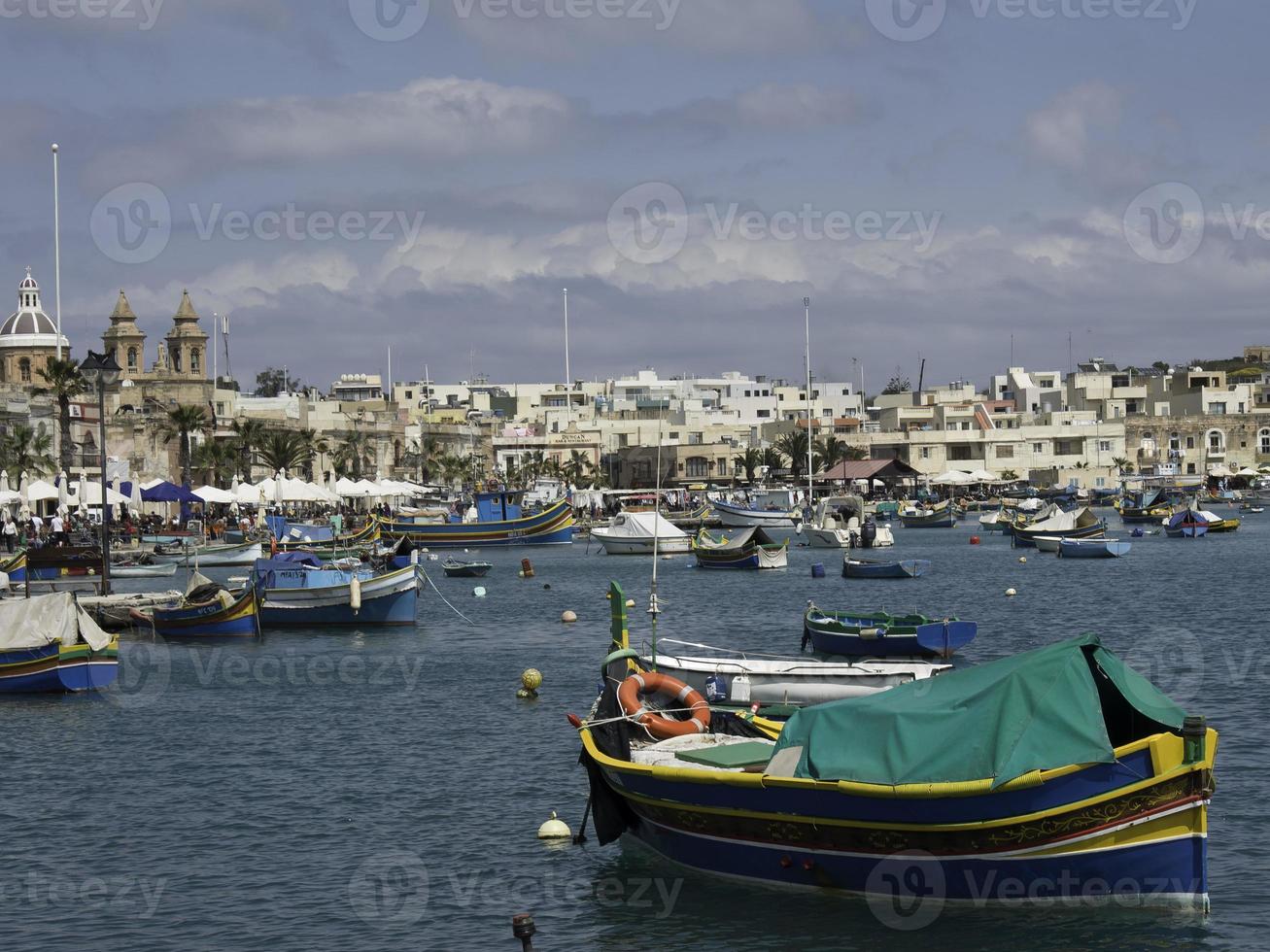 marsaxlokk hamn på malta ön foto