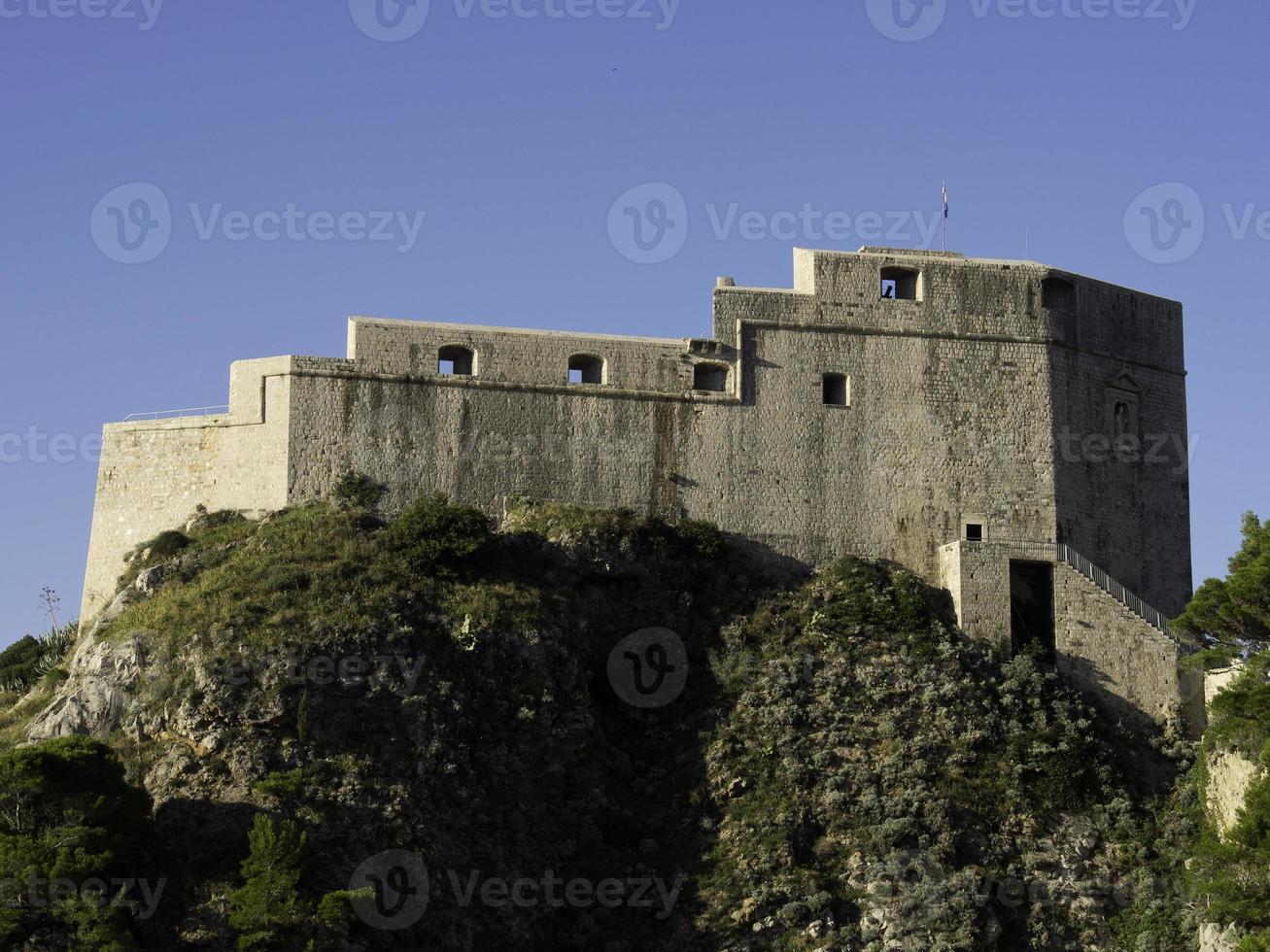 staden dubrovnik i kroatien foto