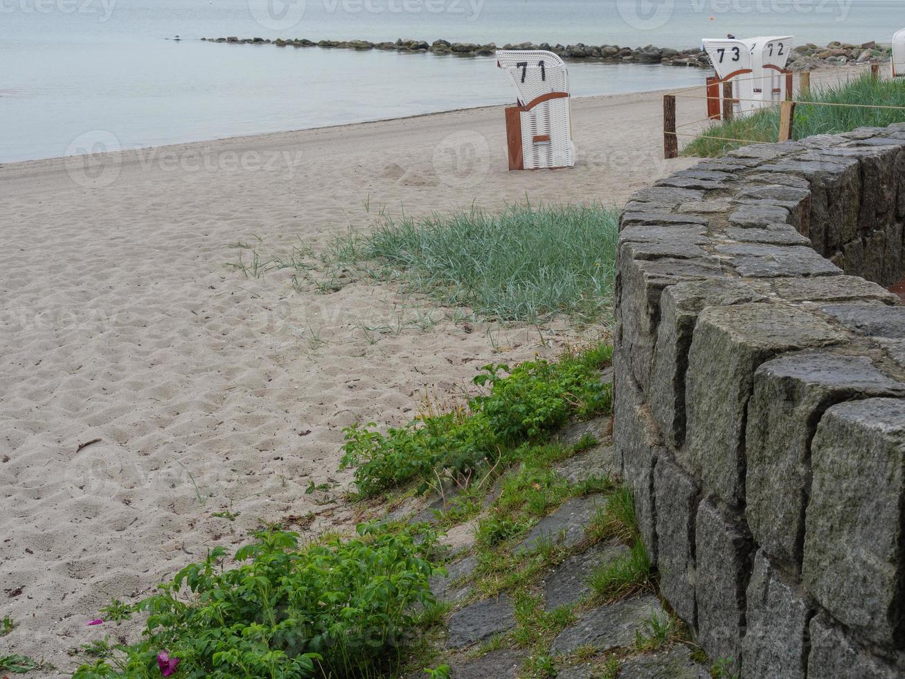 staden eckernfoerde vid Östersjön foto