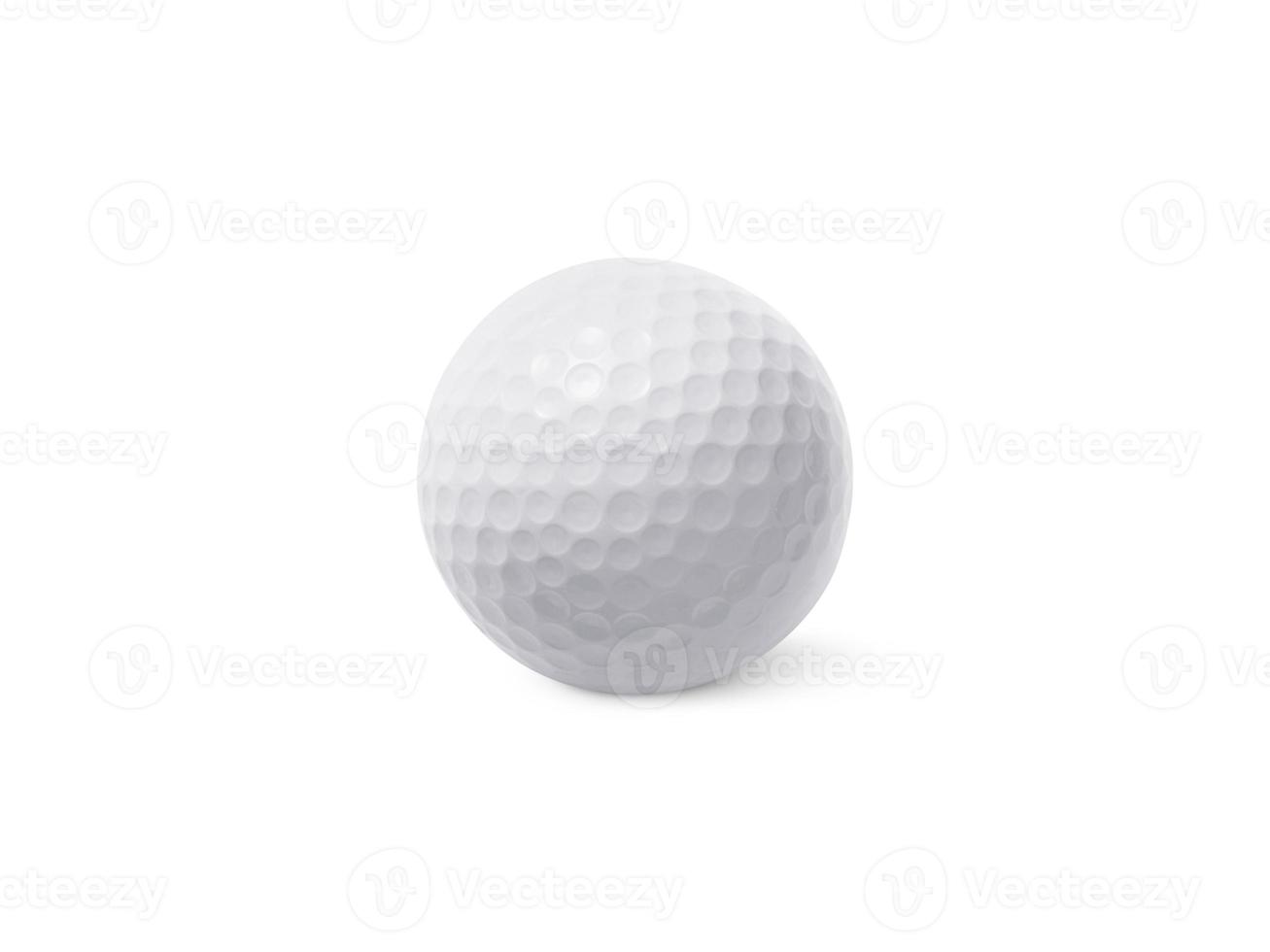 golfboll isolerad på vit bakgrund foto