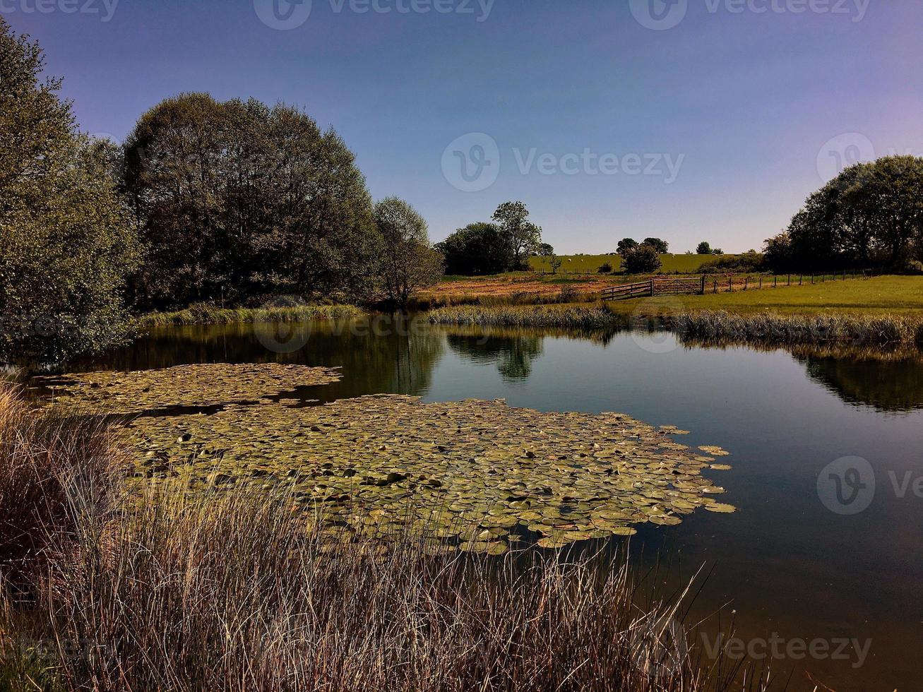 utsikt över landsbygden i Shropshire nära Church Stretton foto