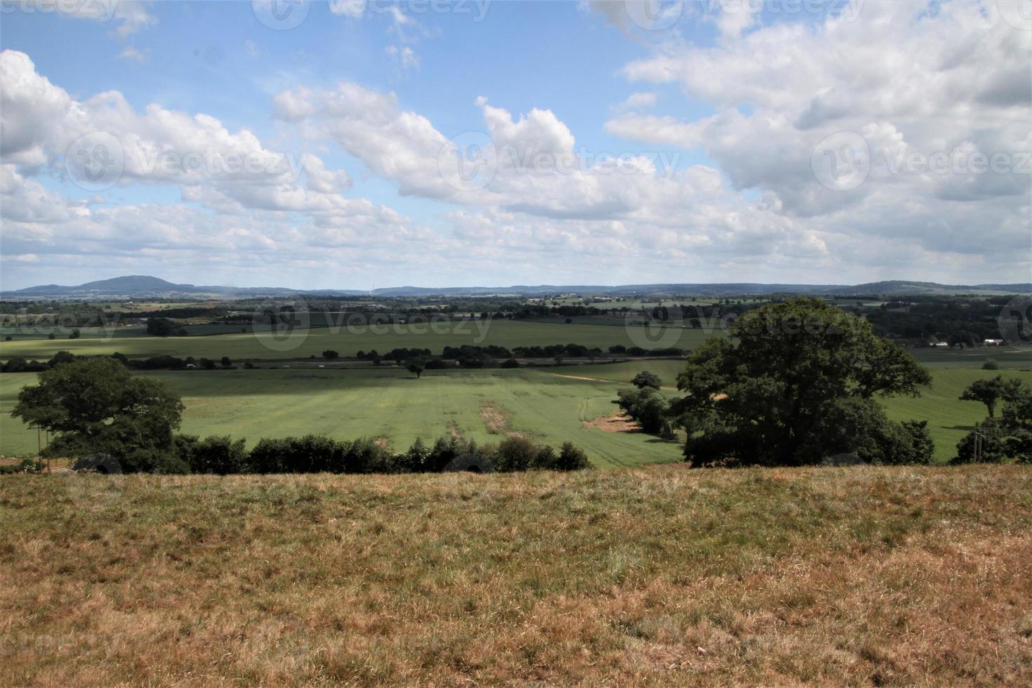 utsikt över shropshires landsbygd från lyth hill nära shrewsbury foto