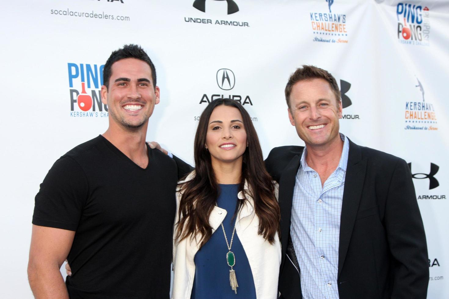 los angeles, 4 sep - josh murray, andi dorfman, chris harrison vid välgörenhetsevenemanget ping pong 4 på Dodger stadium den 4 september 2014 i los angeles, ca. foto