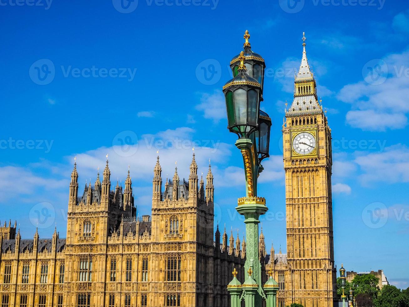 hdr parlamentets hus i london foto