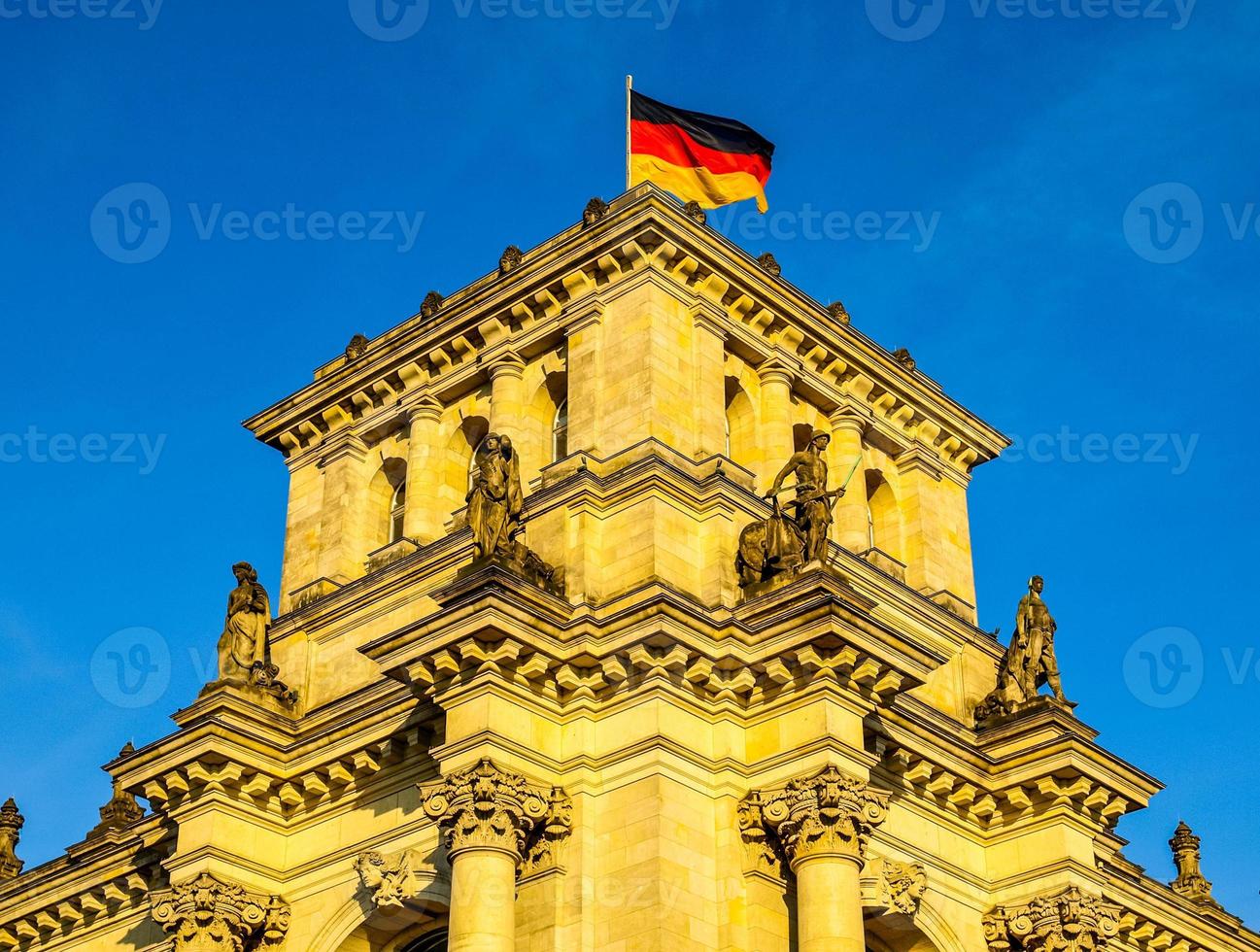 hdr reichstag i berlin foto