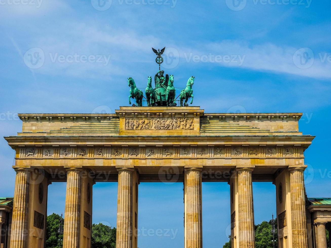 hdr brandenburger tor brandenburger gate i berlin foto