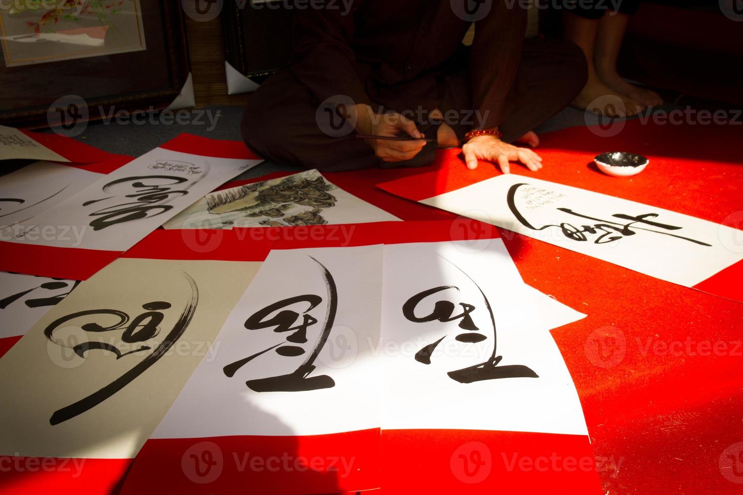 vietnamesisk kalligrafi foto