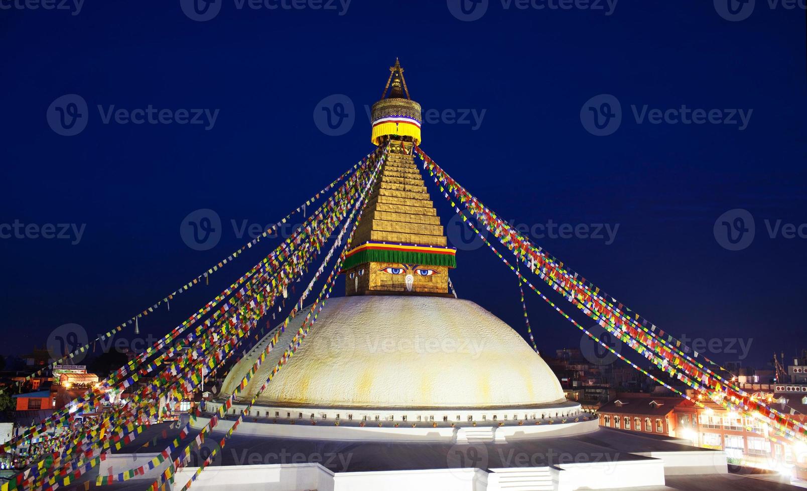 boudhanath stupa i kathmandu, nepal foto