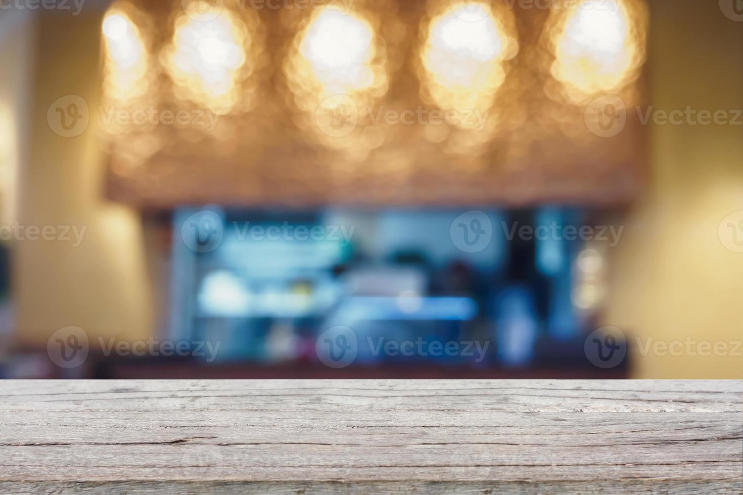 abstrakt kök i restaurang suddig bakgrund foto