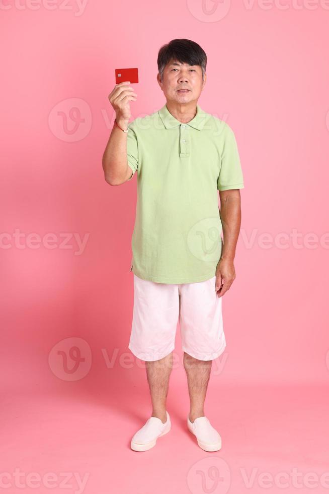 senior asiatisk man foto