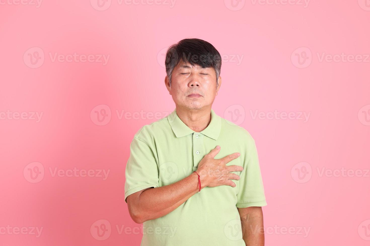 senior asiatisk man foto