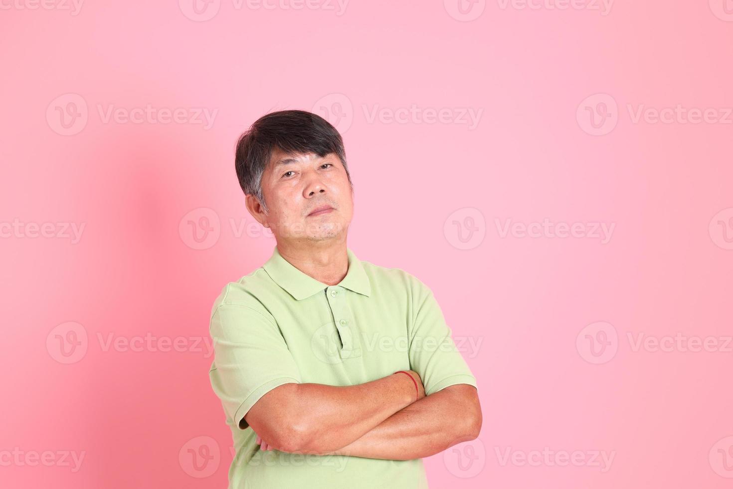 senior asiatisk man foto