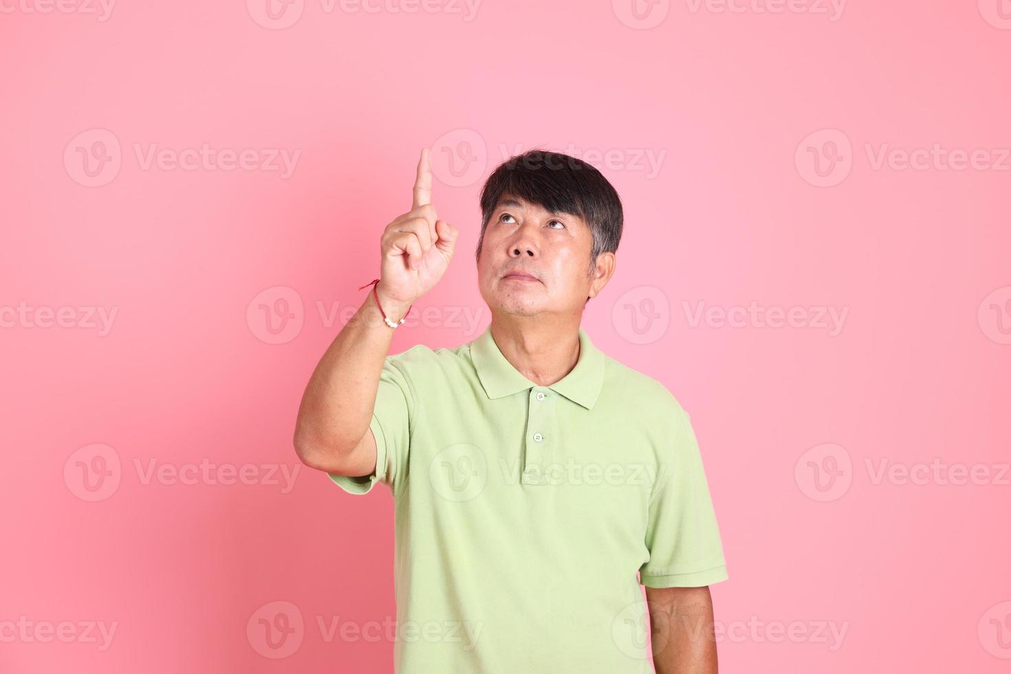 senior asiatisk man foto