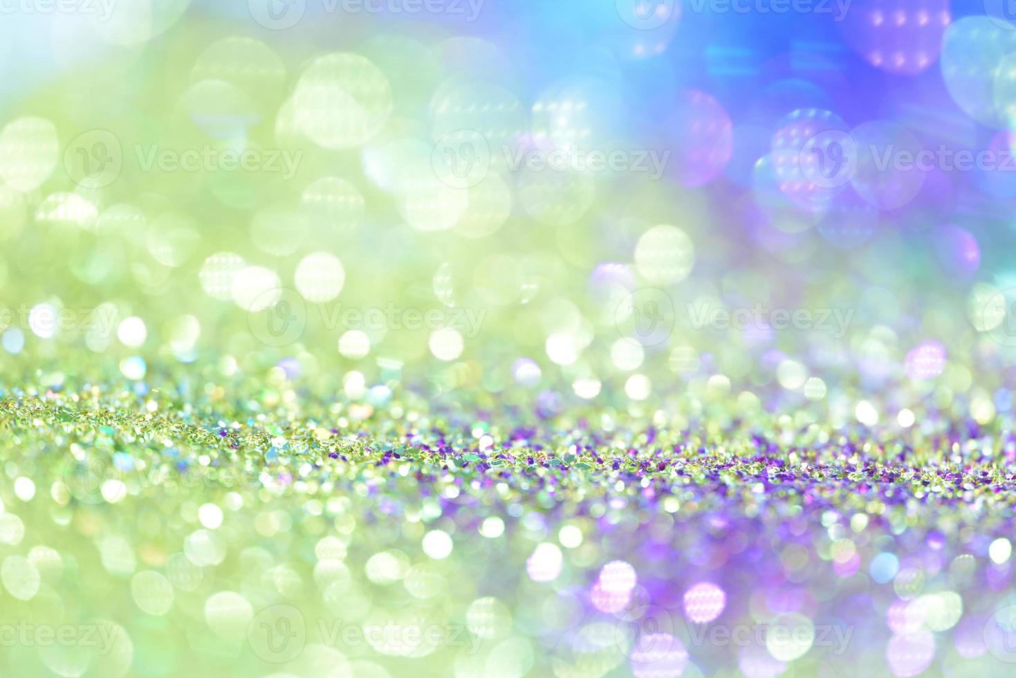 bokeh glitter färgfull suddig abstrakt bakgrund för födelsedag, årsdag, bröllop, nyårsafton eller jul foto