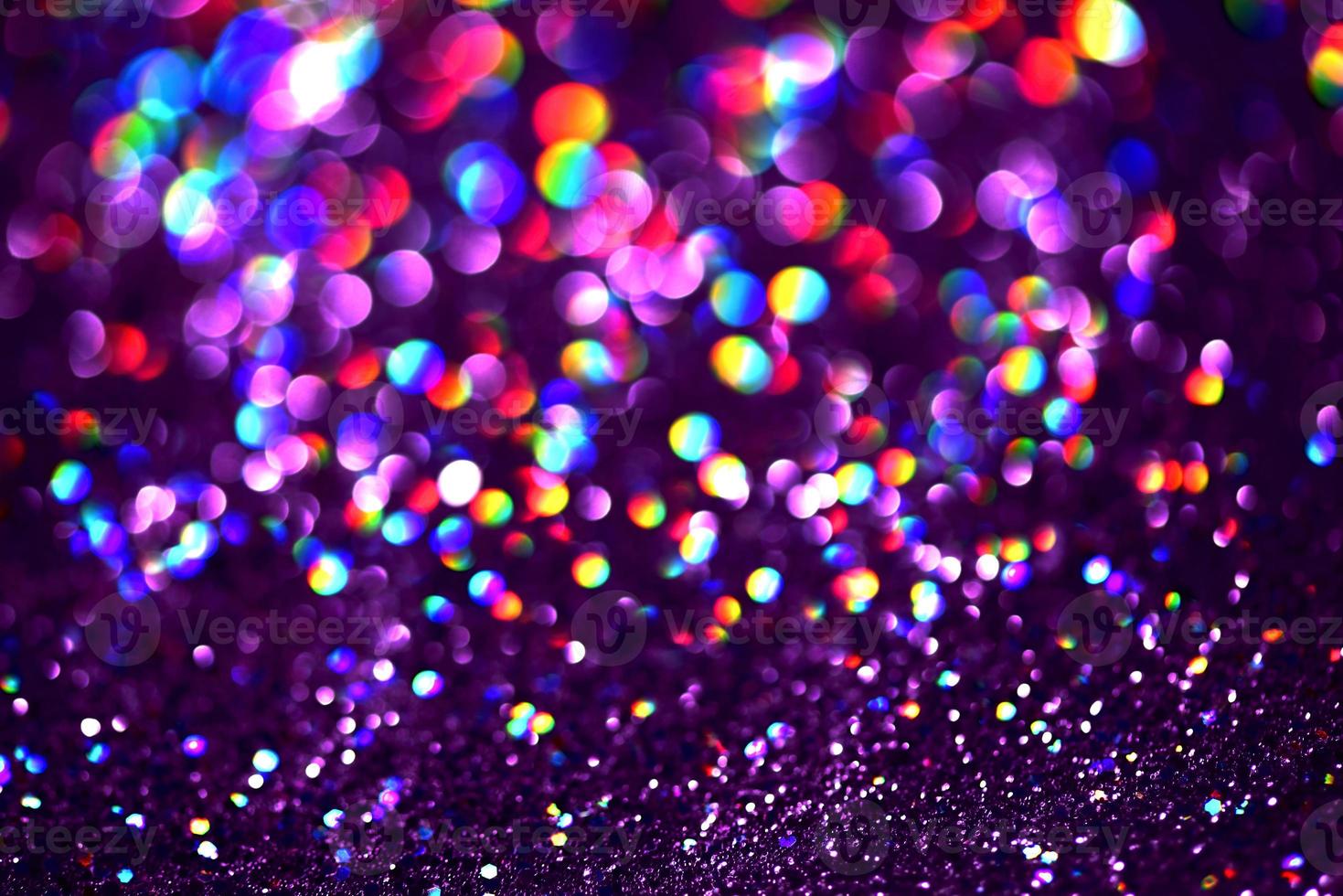 bokeh glitter färgfull suddig abstrakt bakgrund för födelsedag, årsdag, bröllop, nyårsafton eller jul foto