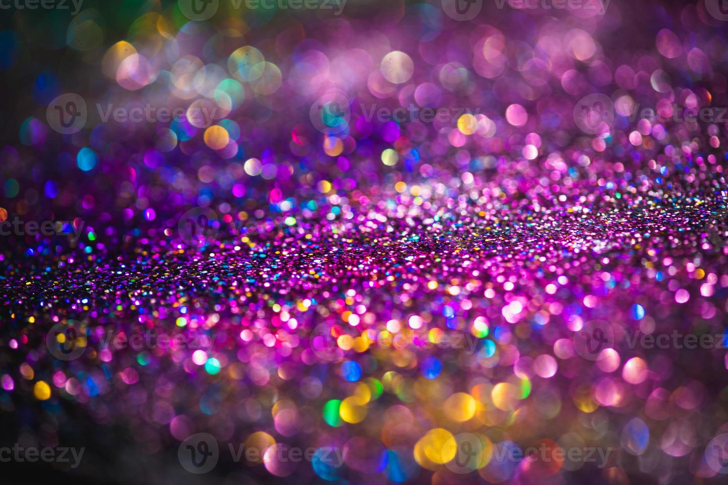 bokeh effekt glitter färgglad suddig abstrakt bakgrund för födelsedag, årsdag, bröllop, nyårsafton eller jul foto