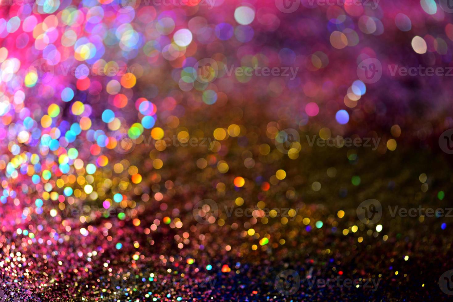 bokeh glitter färgfull suddig abstrakt bakgrund för födelsedag, årsdag, bröllop, nyårsafton eller jul foto