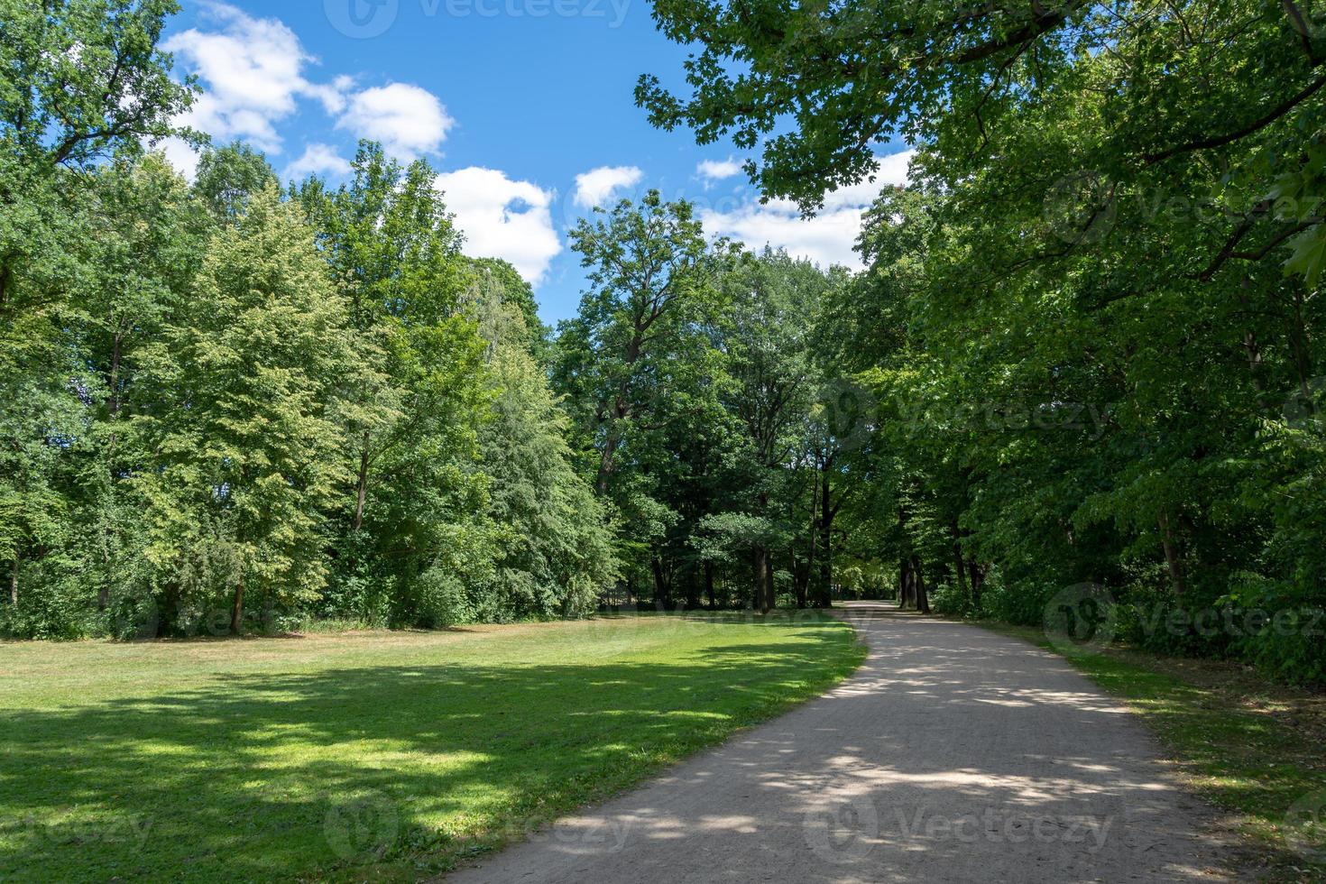 stig genom stadsparken foto