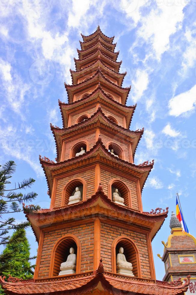 tran quoc-pagoden i hanoi, vietnam foto