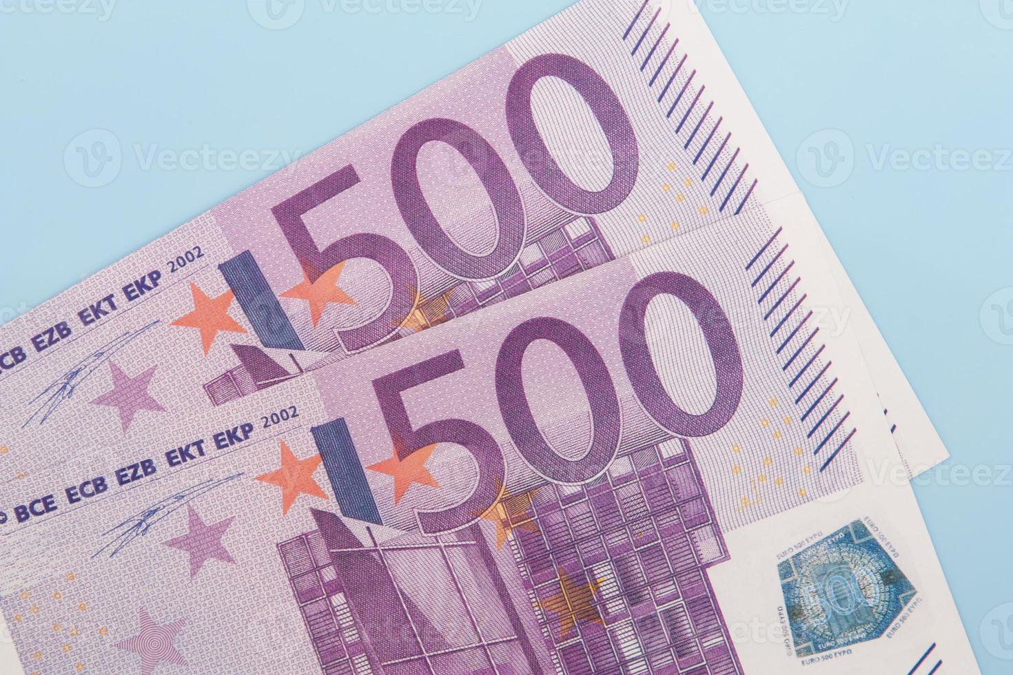 två 500 euro sedlar foto