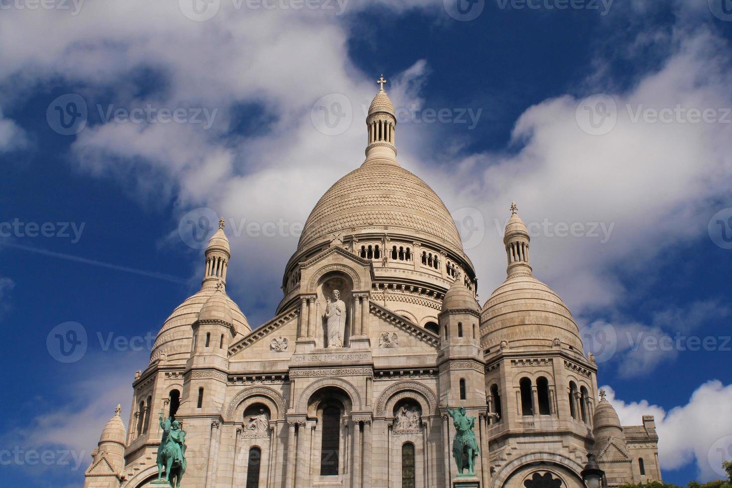 basilique du sacré coeur à paris, Frankrike foto