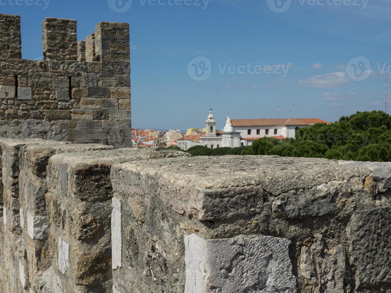 Lissabon vid floden Tagus foto