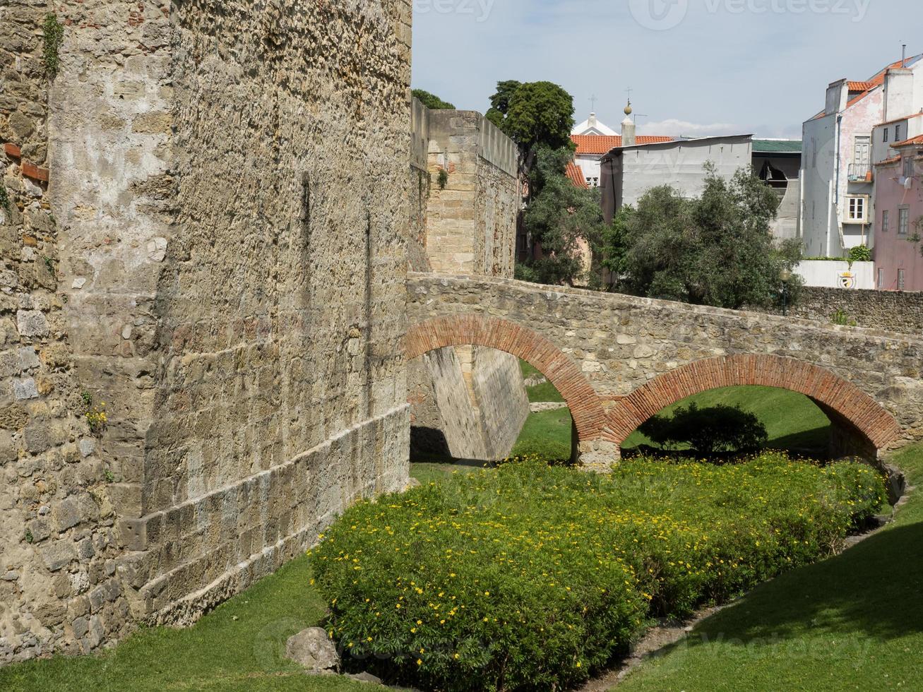 Lissabon vid floden Tagus foto