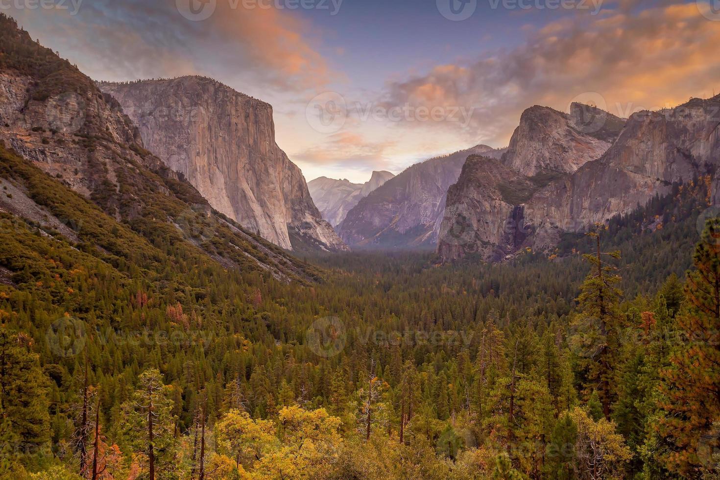 landskap av Yosemite nationalpark i usa, au, foto