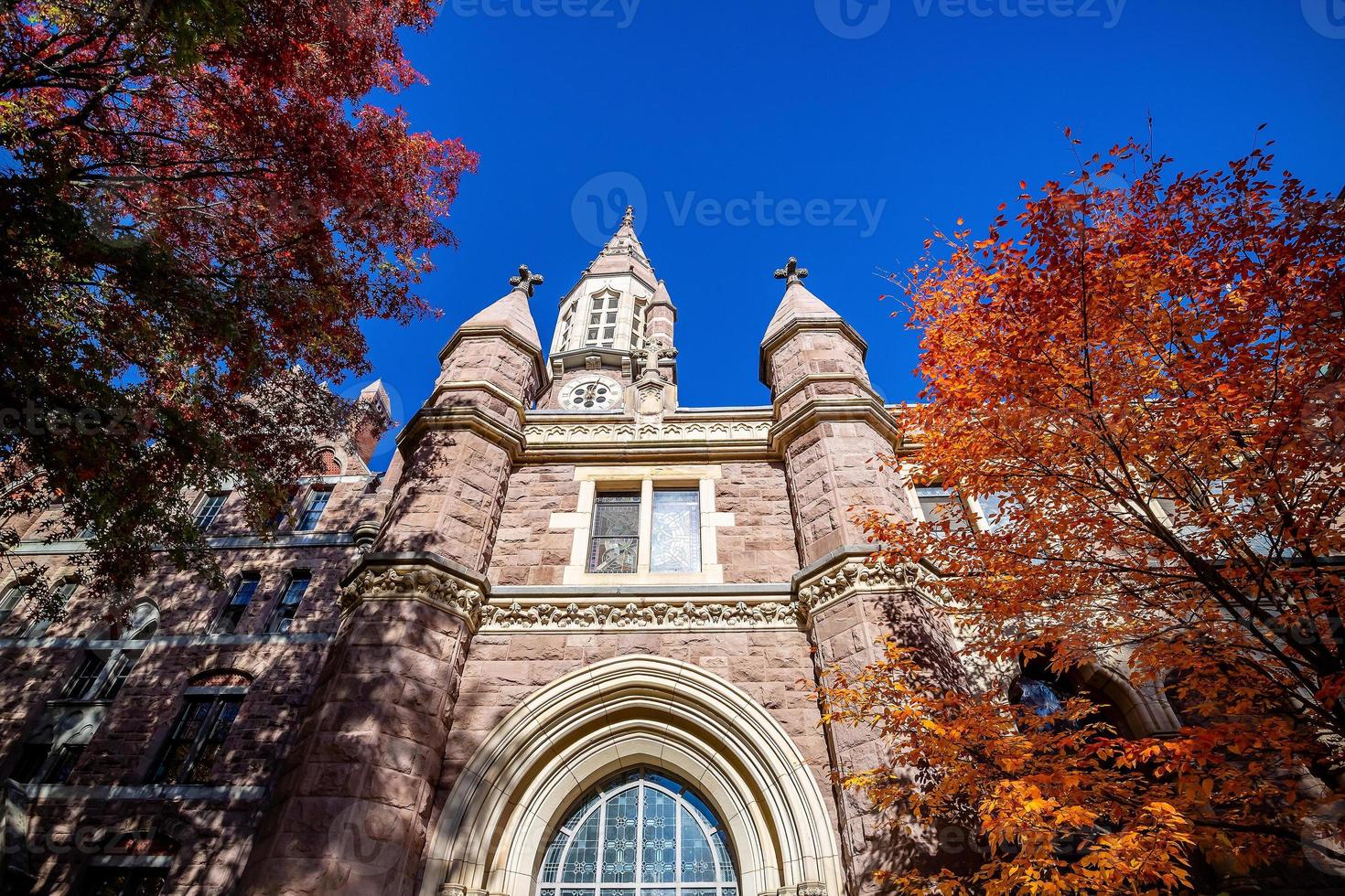 new haven city downtown skyline stadsbilden i connecticut, usa foto