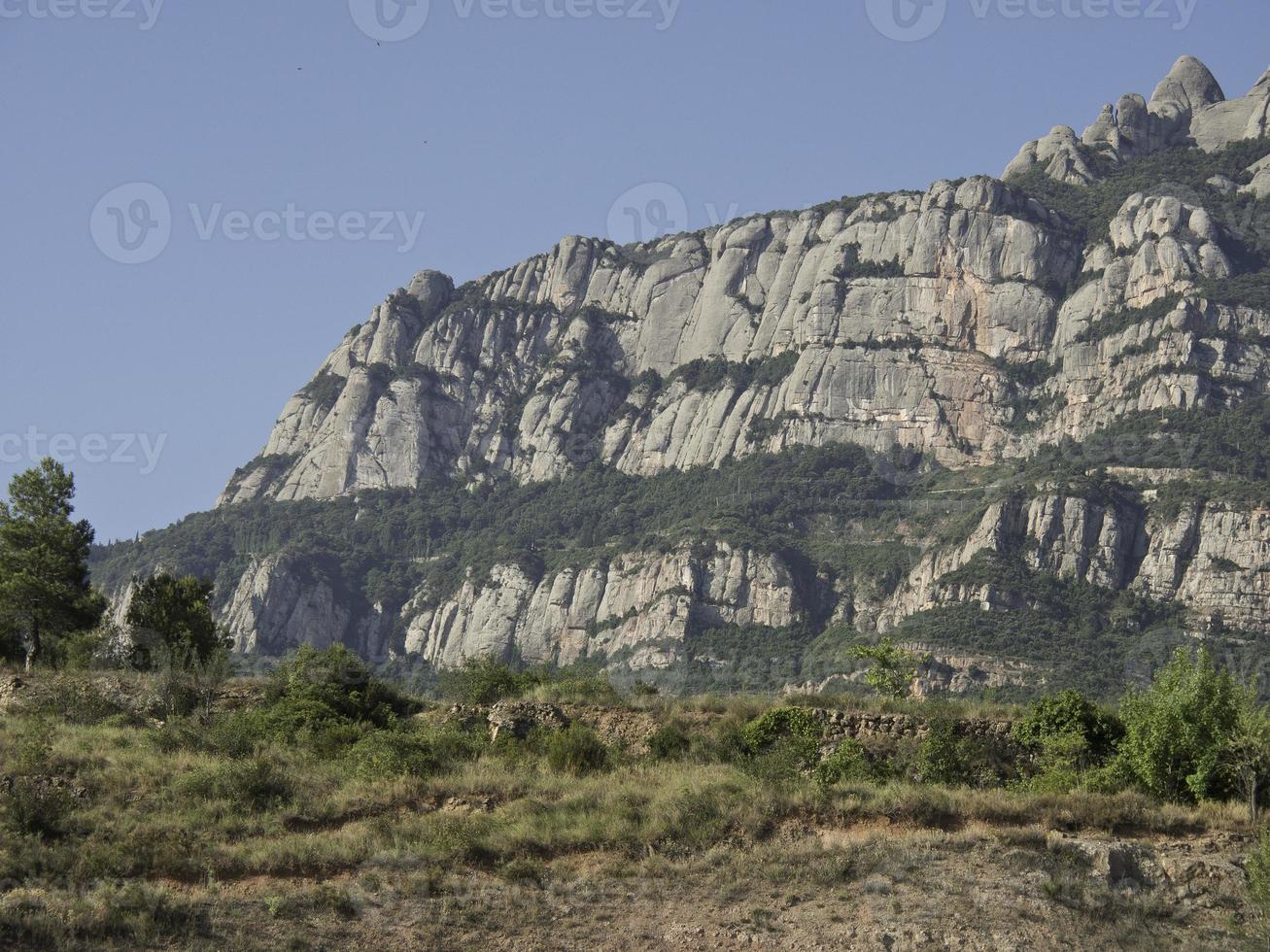 kloster montserrat i spanien foto