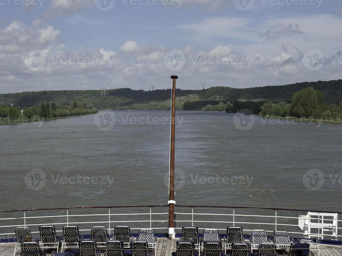 floden seine nearsr rouen i frankrike foto