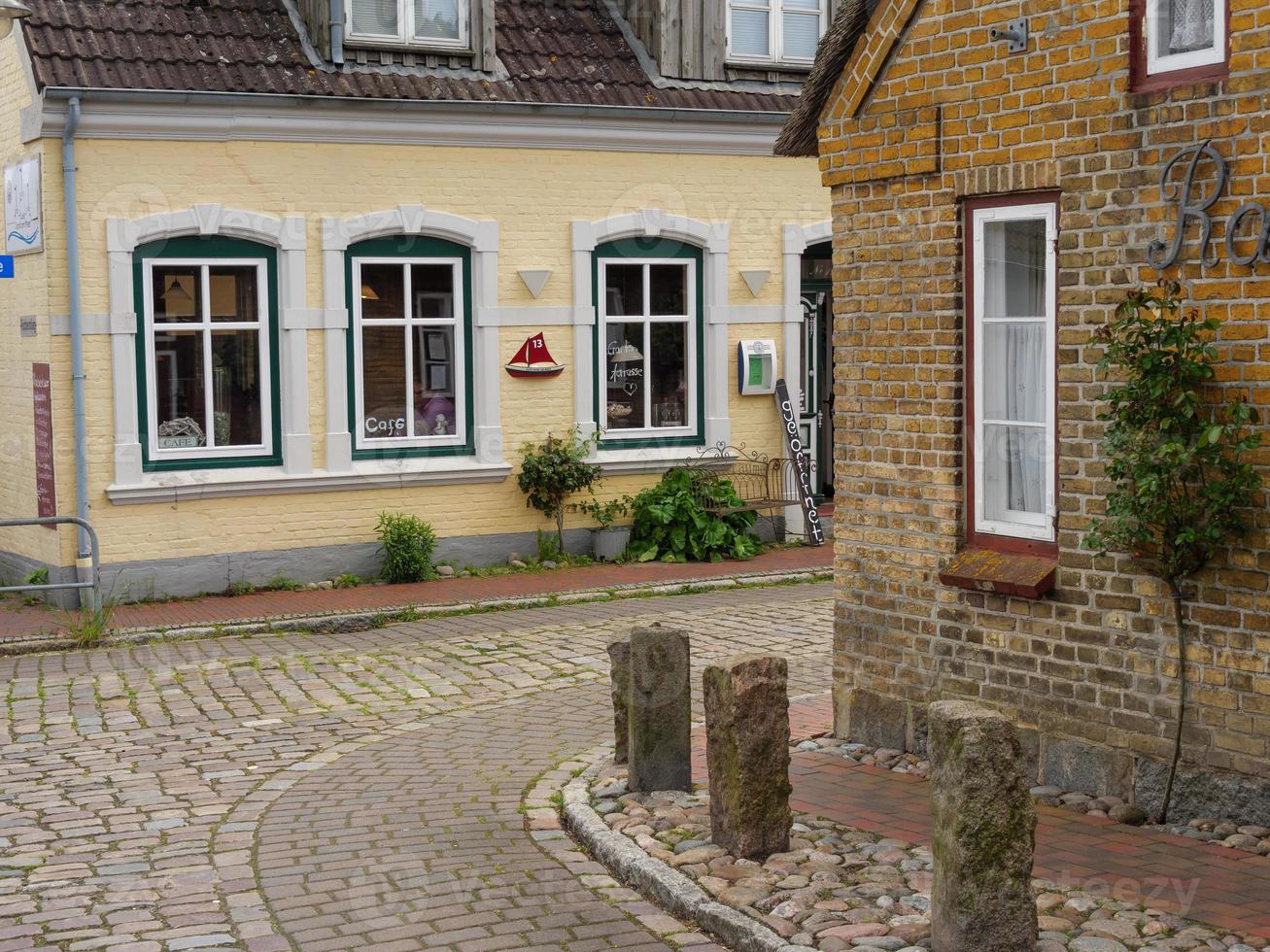 maasholm vid floden schlei i tyskland foto