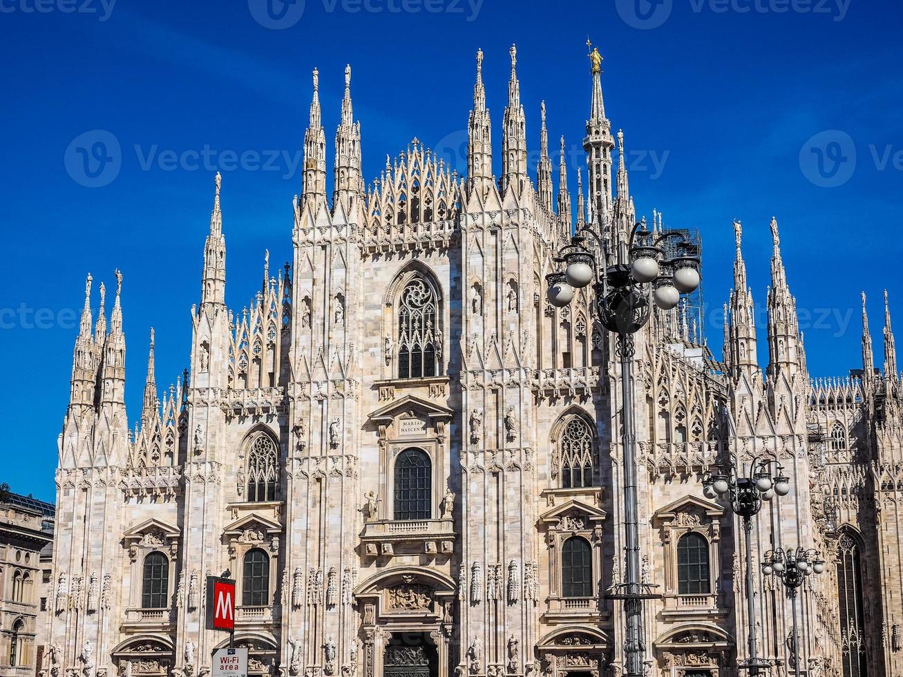 hdr duomo di milano katedralen i milano foto