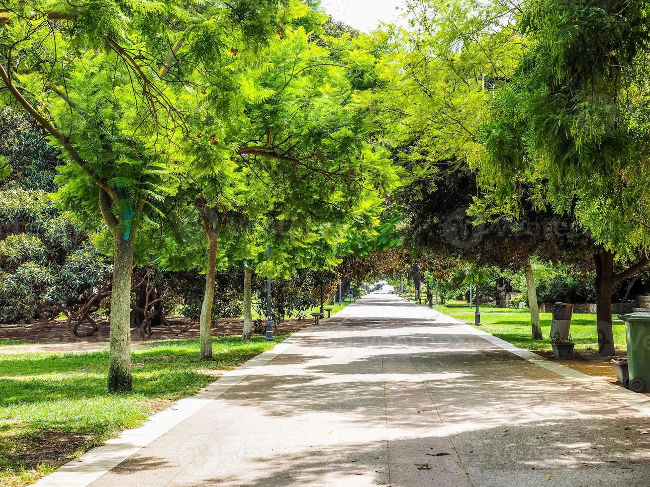 hdr giardini pubblici allmän park i cagliari foto