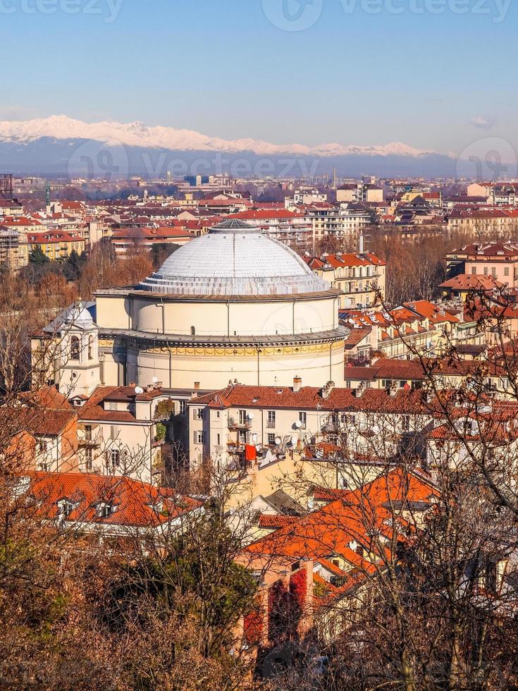 hdr gran madre kyrka turin foto