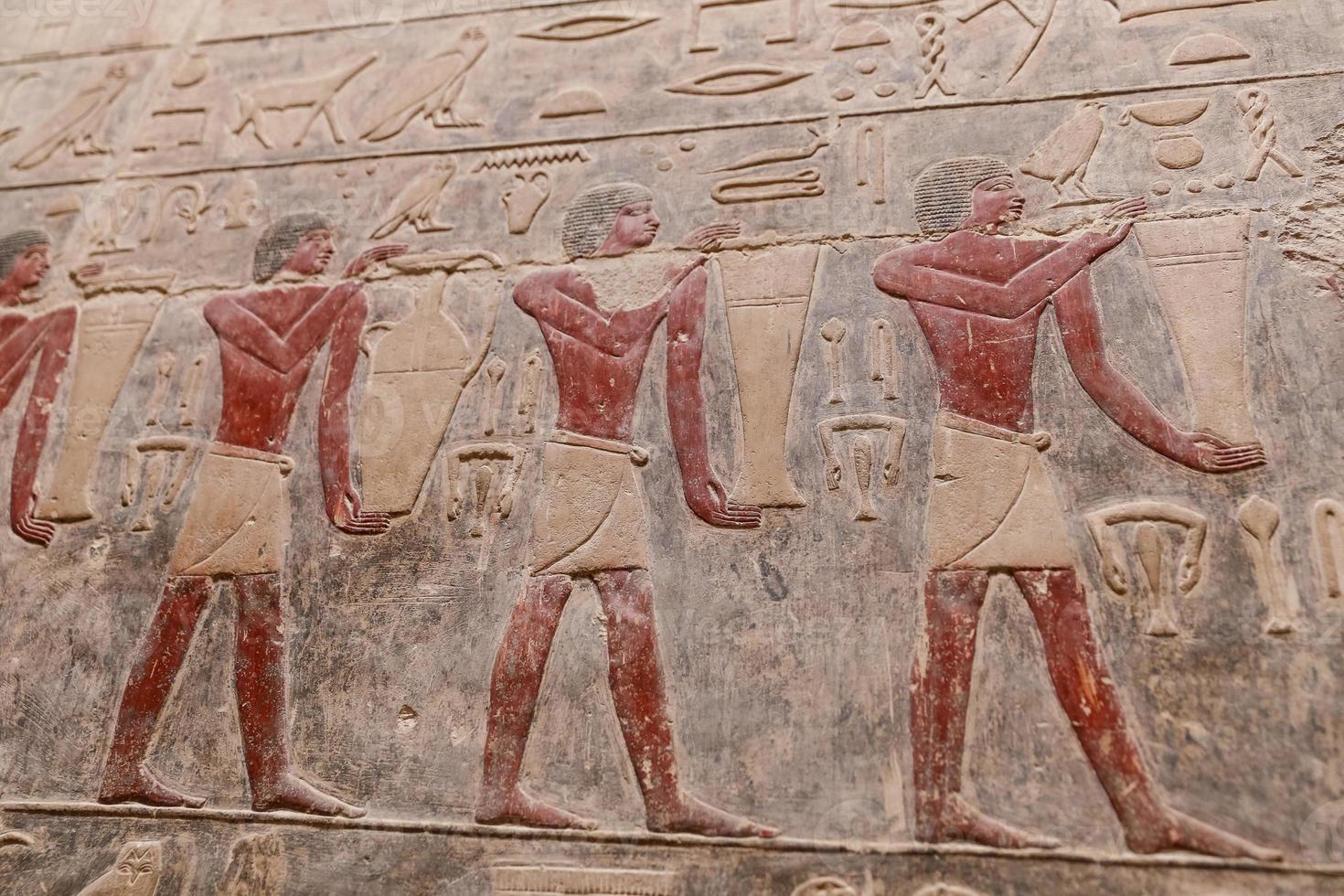 scener i saqqara nekropolis, kairo, egypten foto