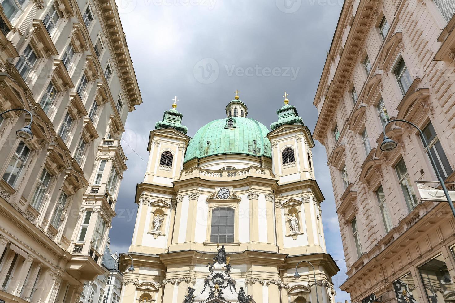 St peters kyrka, peterskirche i Wien, Österrike foto