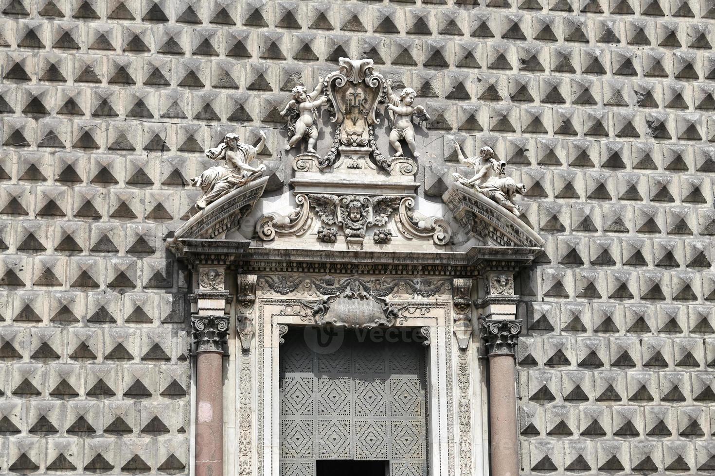 gesu nuovo kyrka i Neapel, Italien foto