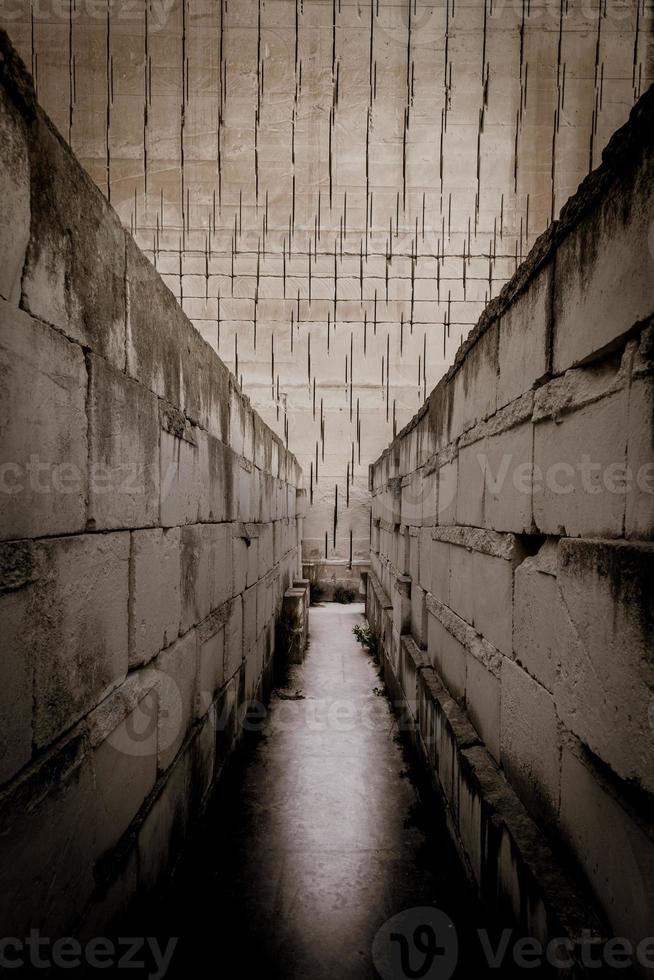 labyrintperspektiv för begrepp relaterat till klaustrofobi och klaustrofobiska människor foto