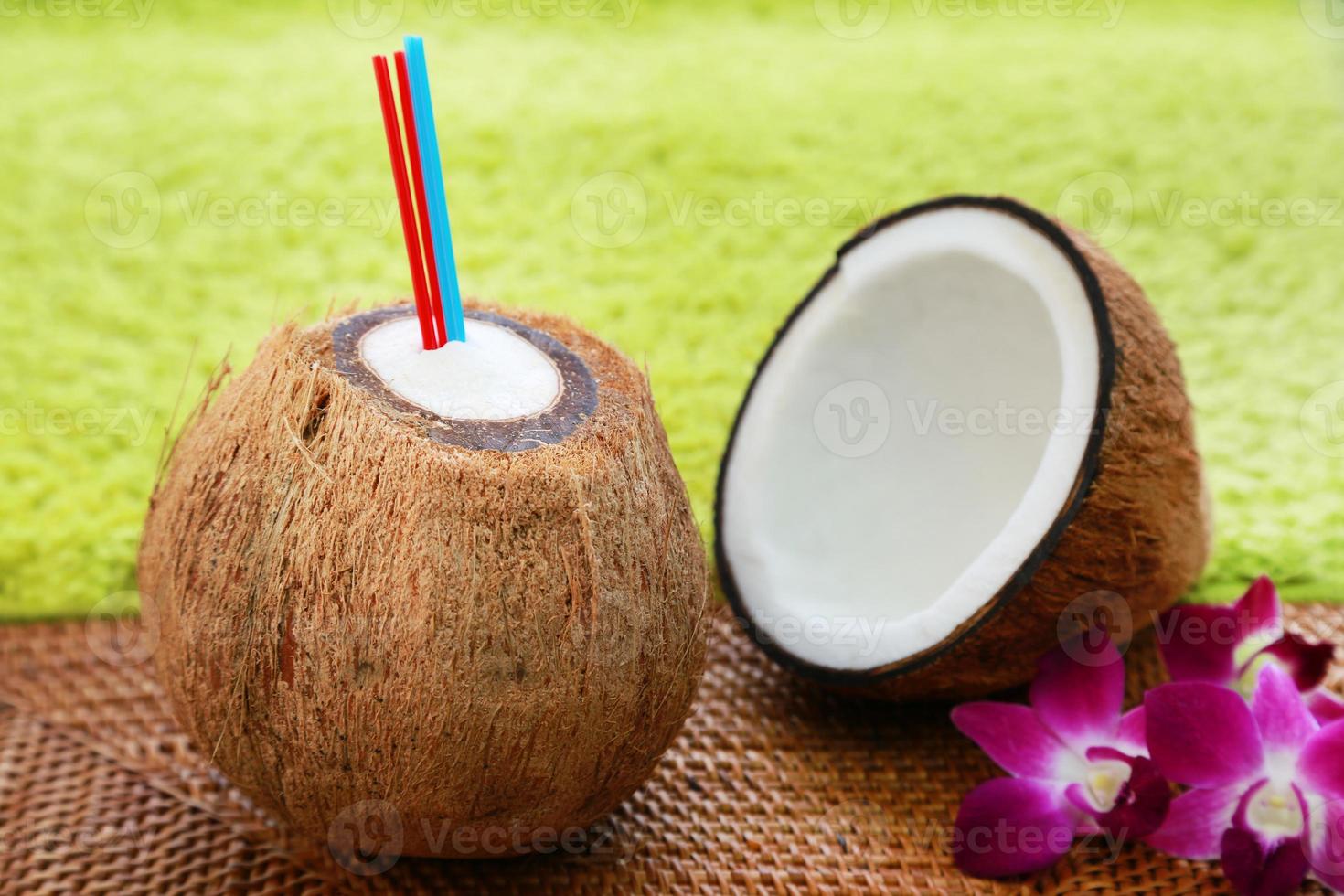kokosnöt drink foto