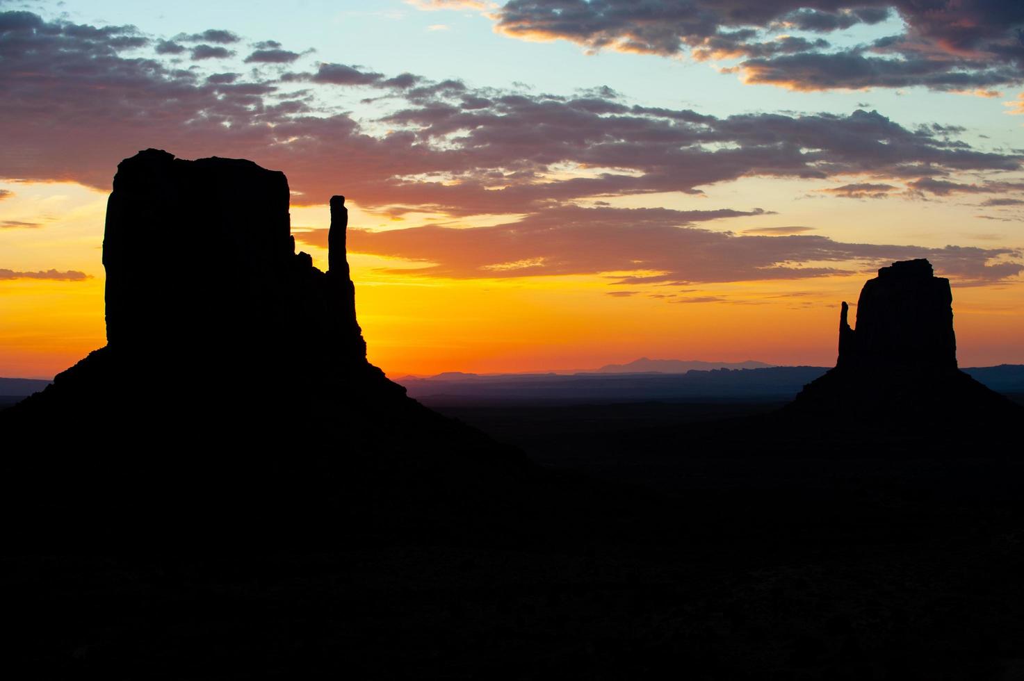 monument valley soluppgång foto