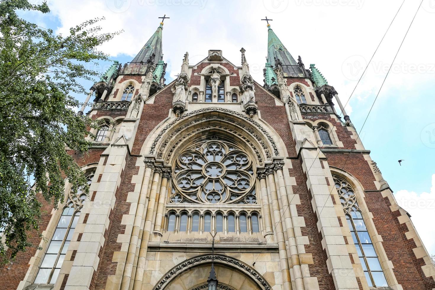 olha och elizabeth kyrka i lviv, Ukraina foto