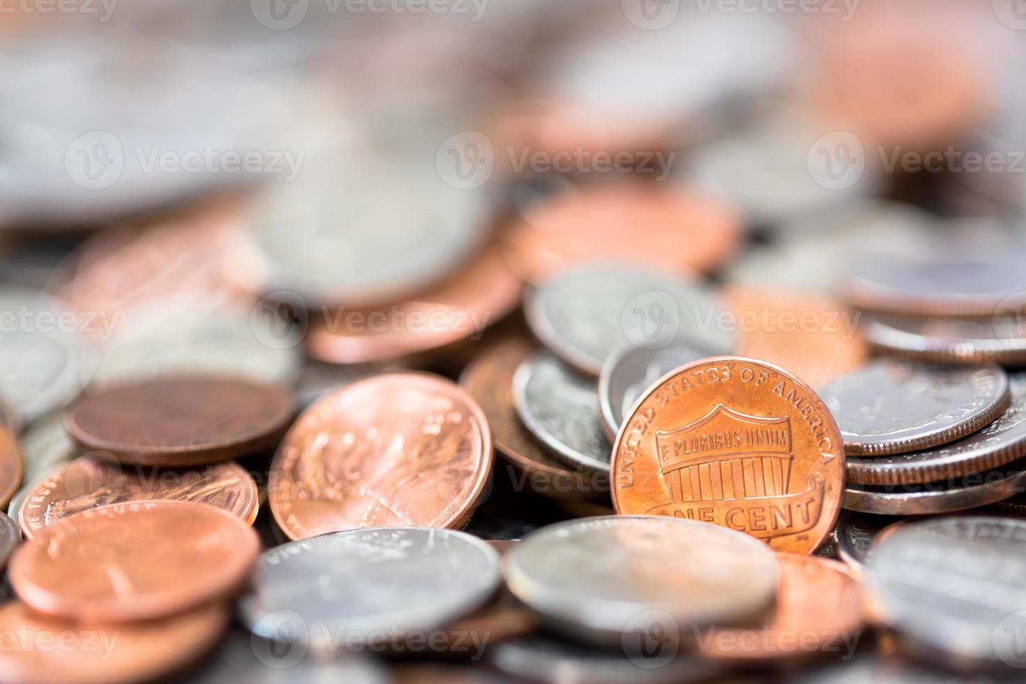 amerikanska mynt bakgrund foto