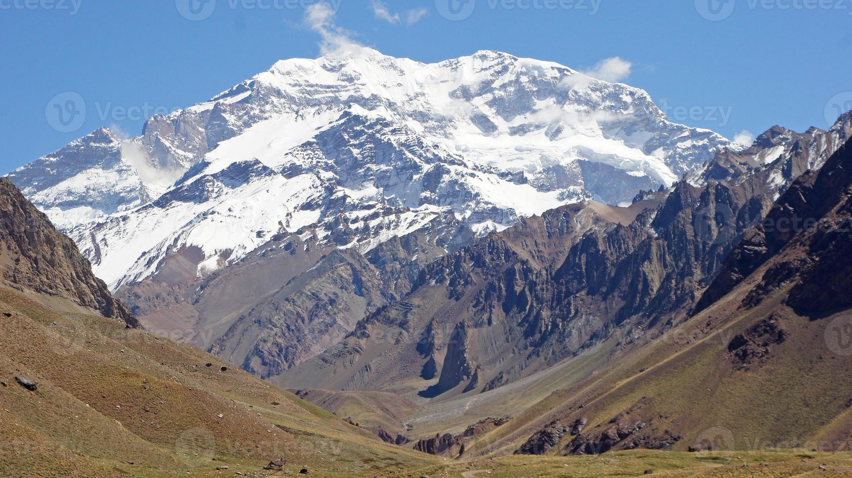 np aconcagua, Anderna, Argentina foto