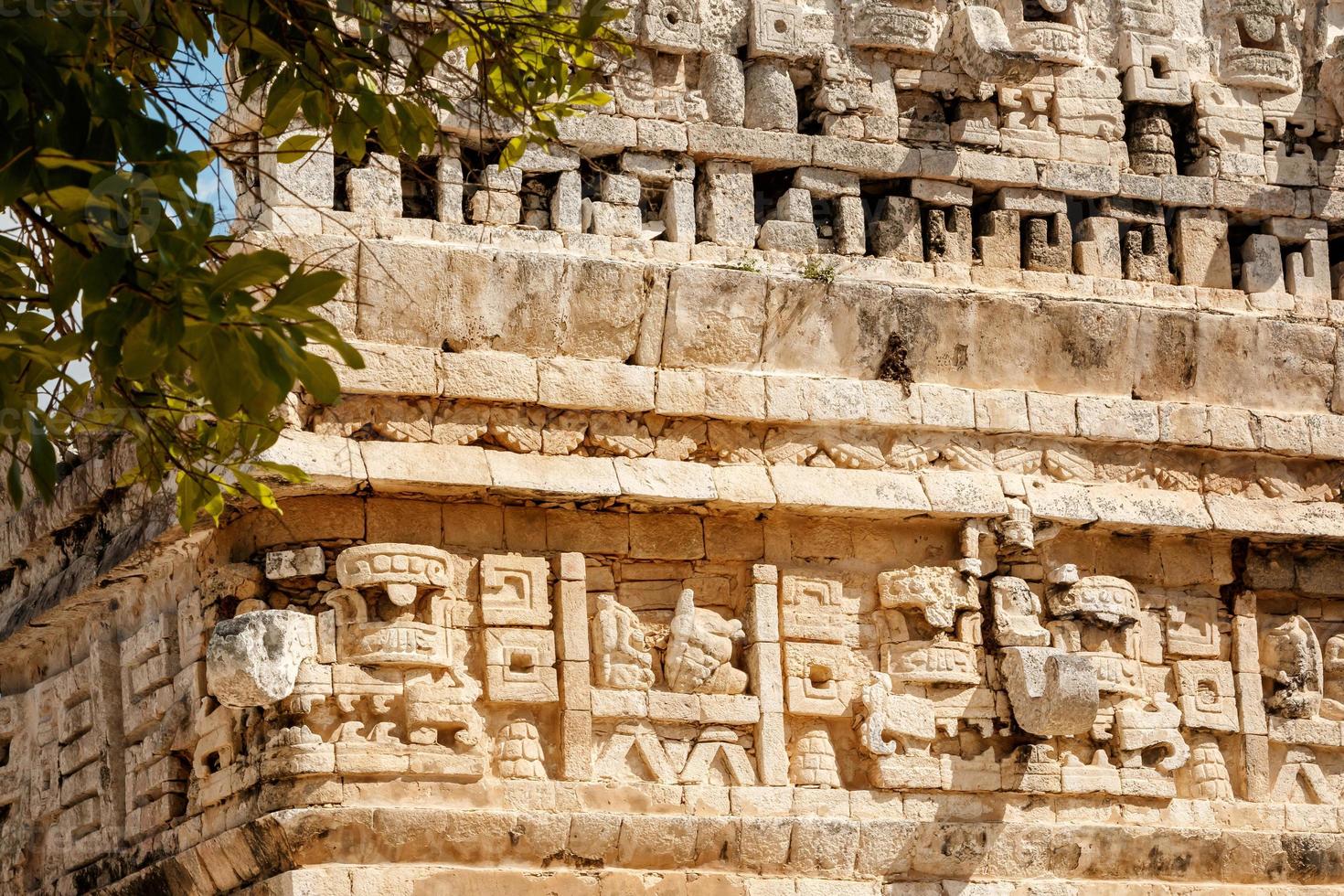 forntida ruiner vid chichen itza foto