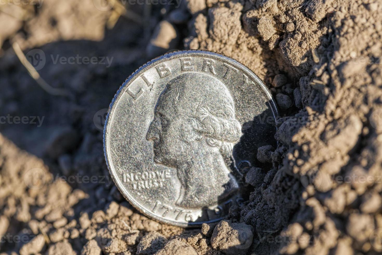 amerikanska mynt är cent foto